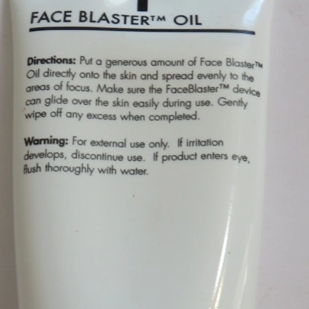 Ashley Black Fasciology Face Blaster Oil 2oz Facial Massage Glide Skincare Tube